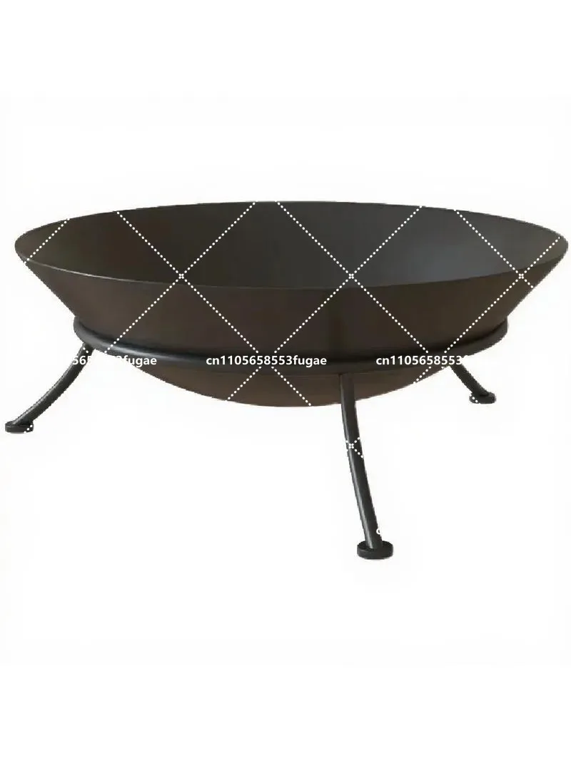

Charcoal Fire Stand 47/60cm Wrought Iron Portable Outdoor Brazier Bonfire Pit for Garden