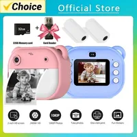 Cámara Digital para niños, impresión instantánea para niños, cámara de impresión térmica, cámara de impresión fotográfica instantánea, juguetes de vídeo + tarjeta de memoria de 32G