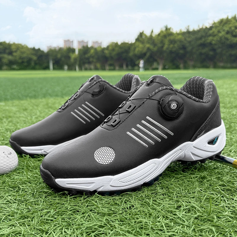 

Классические брендовые мужские туфли для гольфа с быстрой шнуровкой, мужские износостойкие спортивные кроссовки для тренировок по гольфу