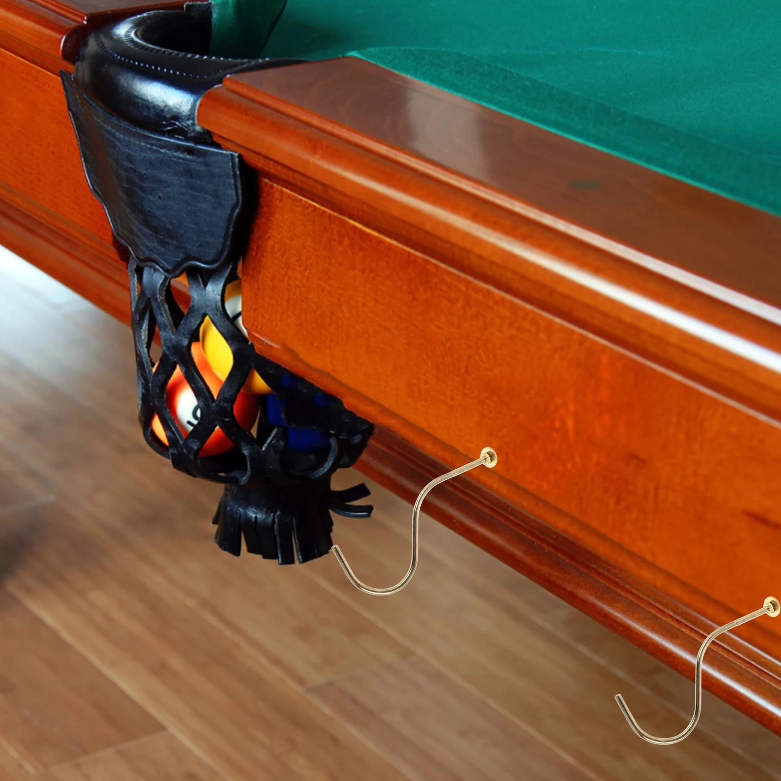 

2 Pcs Billiard Rack Metal Pool Hook Tools Billiards Table Accessories Iron Accessory