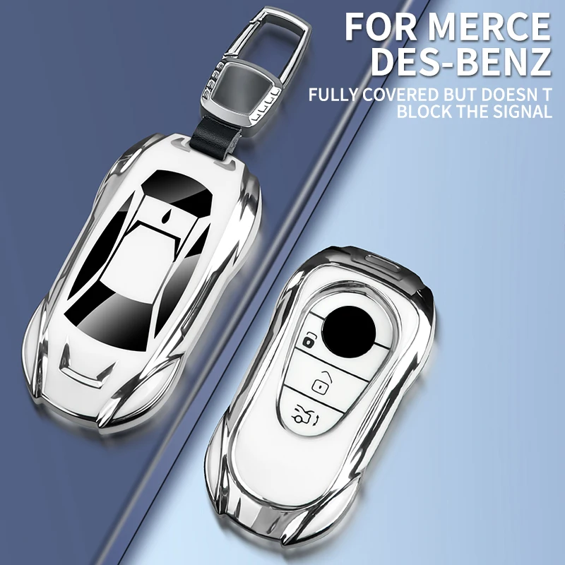 Fashionable Car Funda Llave For Mercedes Benz C E S Class GLC W214 W223 E300 C260 C300 S450 S500 S400 Accesorios Para llavero 