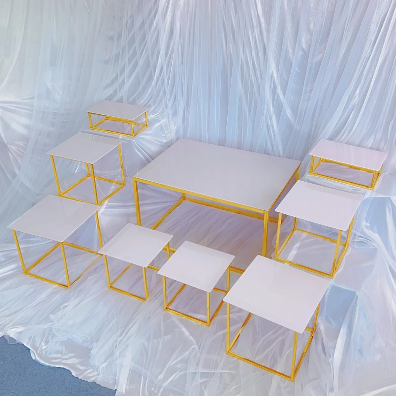 Wedding Birthday Party Stage Home Dessert Table Centerpieces Decoration Buffet Column Food  Drink Holder Cupcake Stand 18pcs