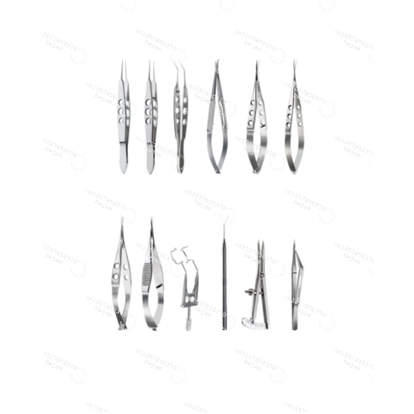 KyrenMed Ophthalmic 12PCS Glaucoma Surgical Instruments Kit Lasik Glaucoma Surgery Set Stainless Steel for Hospital and Clinic