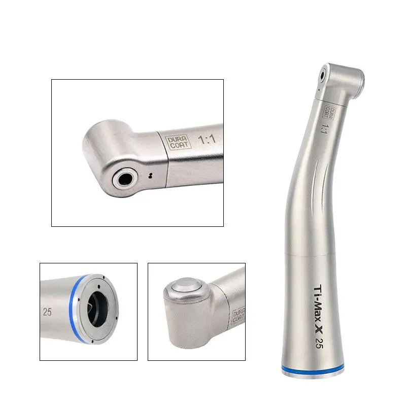 Dental Low Speed Handpiece Fiber Optical Handpiece LED Contra Angle X25 X25L 1:1Dental High Speed Handpiece