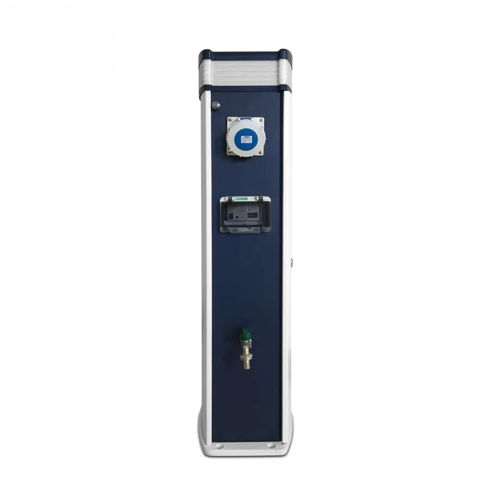 

Floating Jetty Yacht Marina Pedestal Dock Service Power Water Pedestals