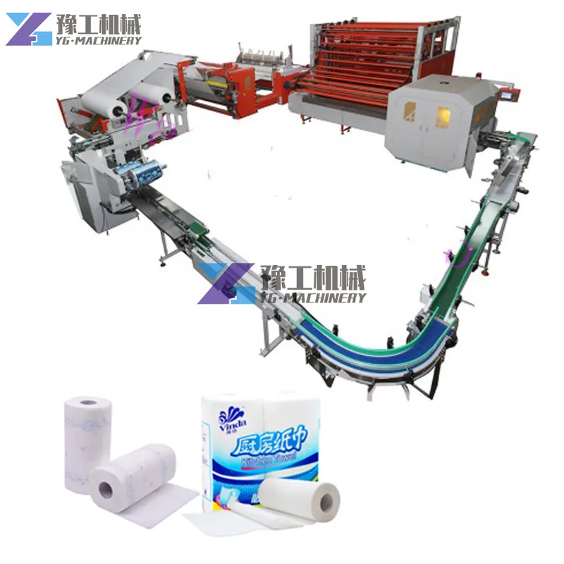 Full Automatic Facial Tissue Manufactur Machine Smal Roll Towel Napkin Tissue Toilet Paper Making Machine Price