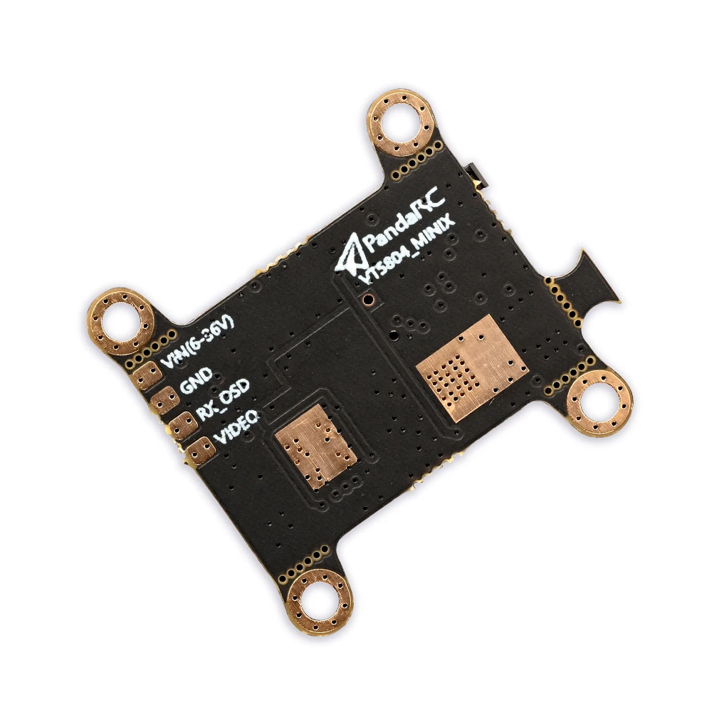 PandaRC MINI X 5.8G 400mW FPV VTX 40CH 6-36V IPEX 20x20mm 3g Transmissor de vídeo ultraleve para micro drones de 5 polegadas 7 polegadas 9 polegadas