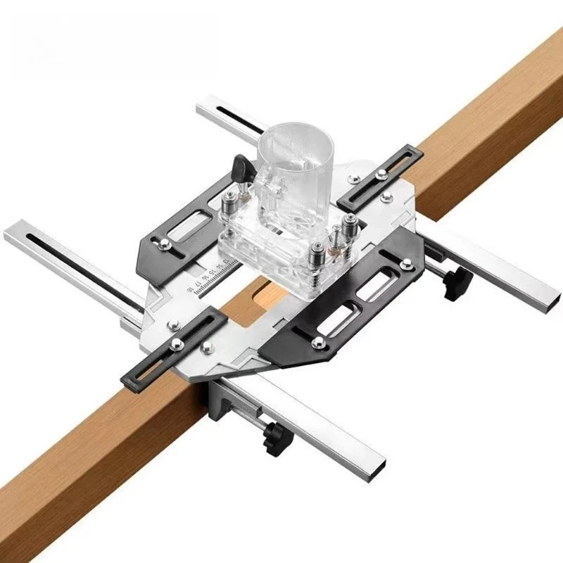 Door Hinge Installation Positioning Jig Cabinet Door Frame Router Guide Woodworking Hole Slot Locator Opener Tool