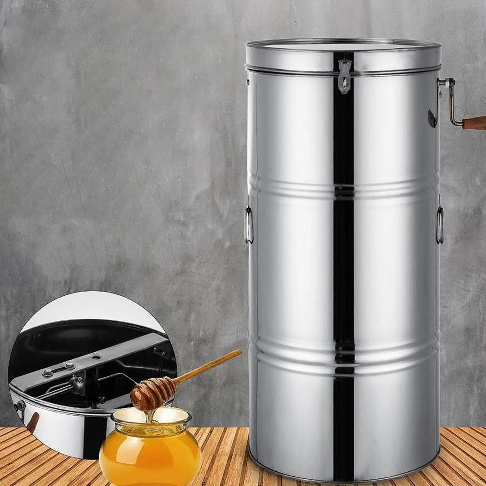 

Honey Extractor Manual Beekeeping Equipment Easy Cleaning Stainless Steel