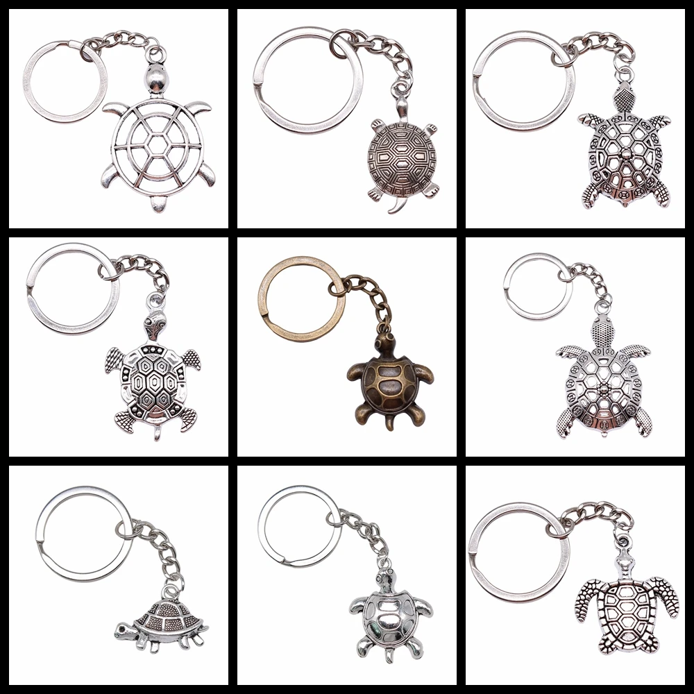 Souvenirs Gift Women Keychain Sea Turtle Pendant Keyring DIY Metal Holder Chain Creative Party Jewelry Accessories Gift