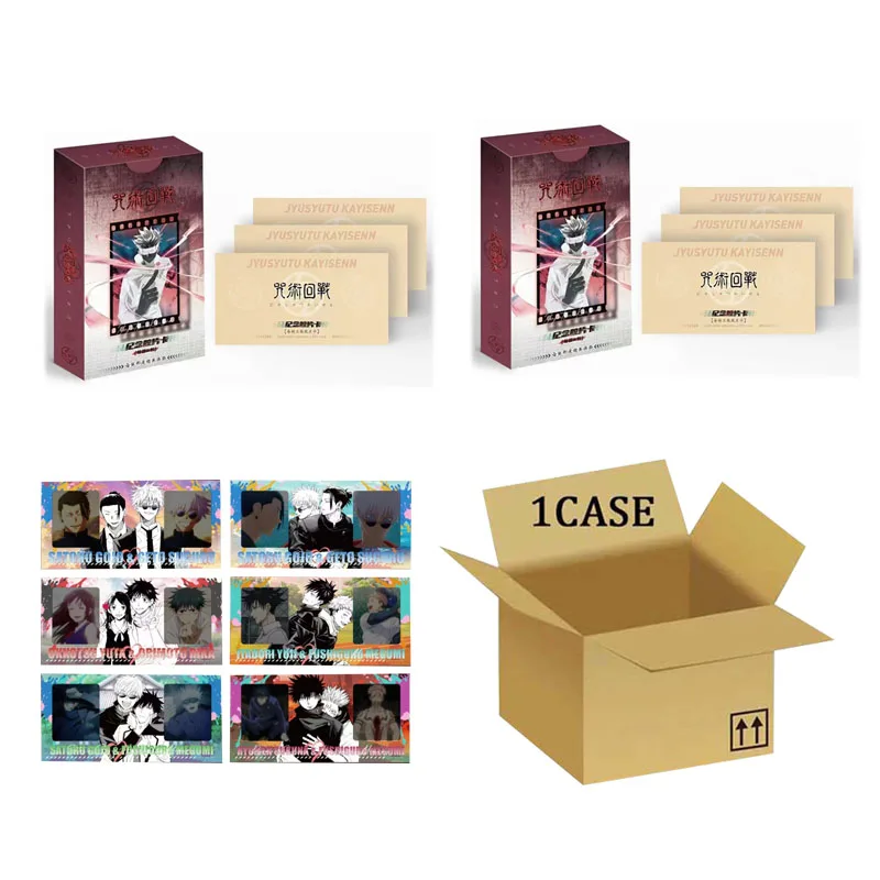 Wholesales Jujutsu Kaisen Collection Cards Film Special Shaped Double Cp Complete Set Booster Box Anime Acg Games Cards