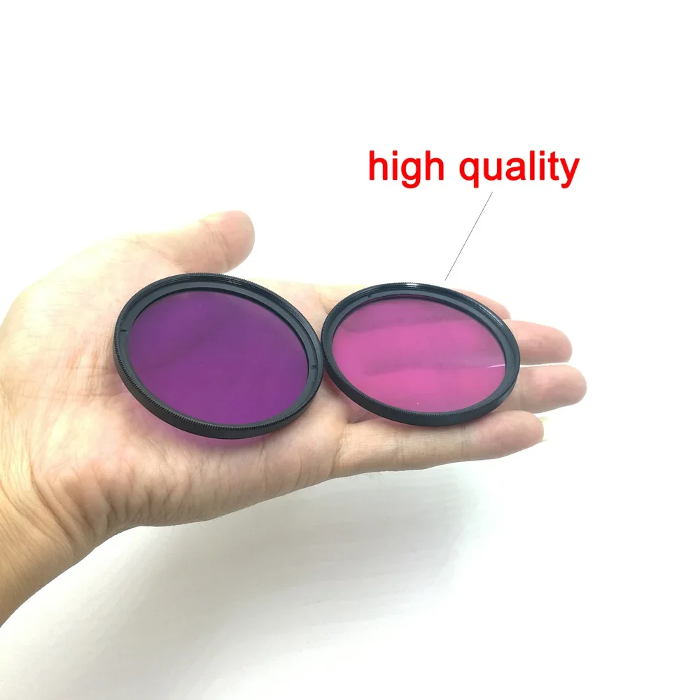 37 52 58 67mm Diving Filter Red Yellow Purple Color Filters for Camera Nikon Top