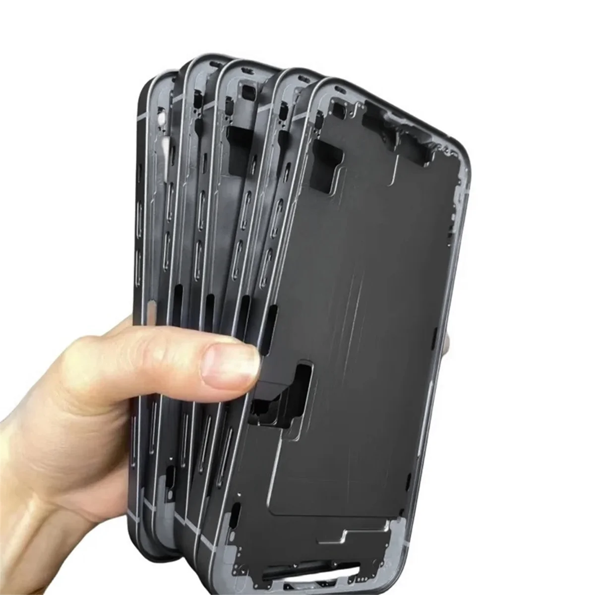 

T35C Battery New Back Housing for Housing Back Cover+Mid Chassis Frame+SIM Tray+Side Key 14 Middle Frame Black