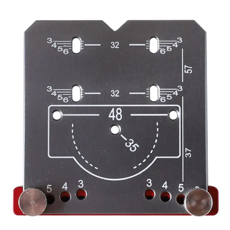 AB42-35Mm Hinge Jig Door Cabinets Concealed Hinge Hole Template Jig Aluminium Alloy Drill Guide Locator Tool For Woodworking