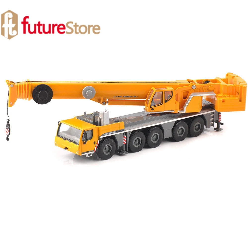 Tonkin Liebherr 1/87 Mobilkran Mobile LTM 1250-5.1 Alloy Diecast Car Model Toy Vehicle Lifting Crane Construction Truck