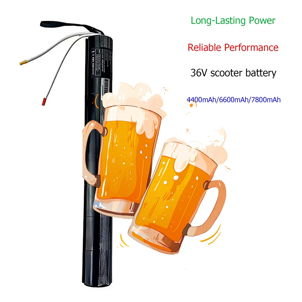 

For Scooter accessories 10S3P 36V battery 4.4Ah/6.6Ah/7.8Ah 18650 lithium ion carbon fiber scooter special battery