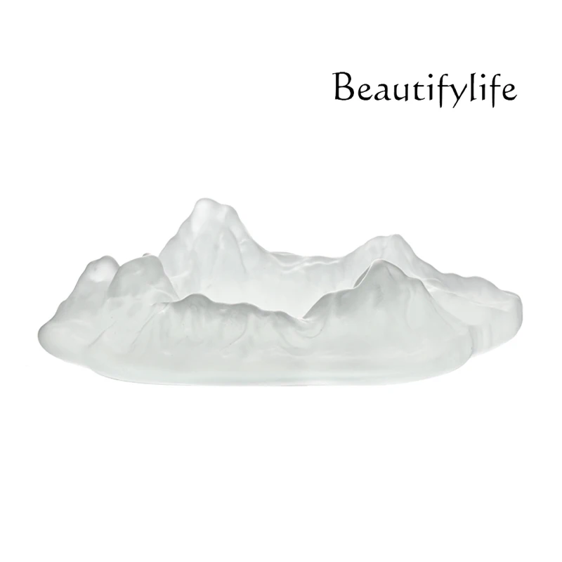 

Home Creative Homestay Iceberg Glazed Office Decoration Transparent Glass Ornament Bar Special