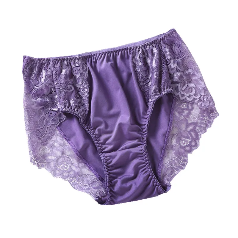 3PCS/Set Women\'s Panties Sexy Lingeries Plus Size 7XL High Waist Lace Thin Soft Briefs Underwears Female Underpants