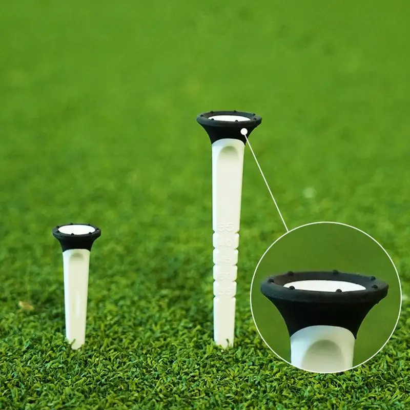 Golf Ball Tees 12X Professional Golf Tees Height Adjustable Indoor Golf Tees for Men Women Golf Lovers Less Friction Golf Tees