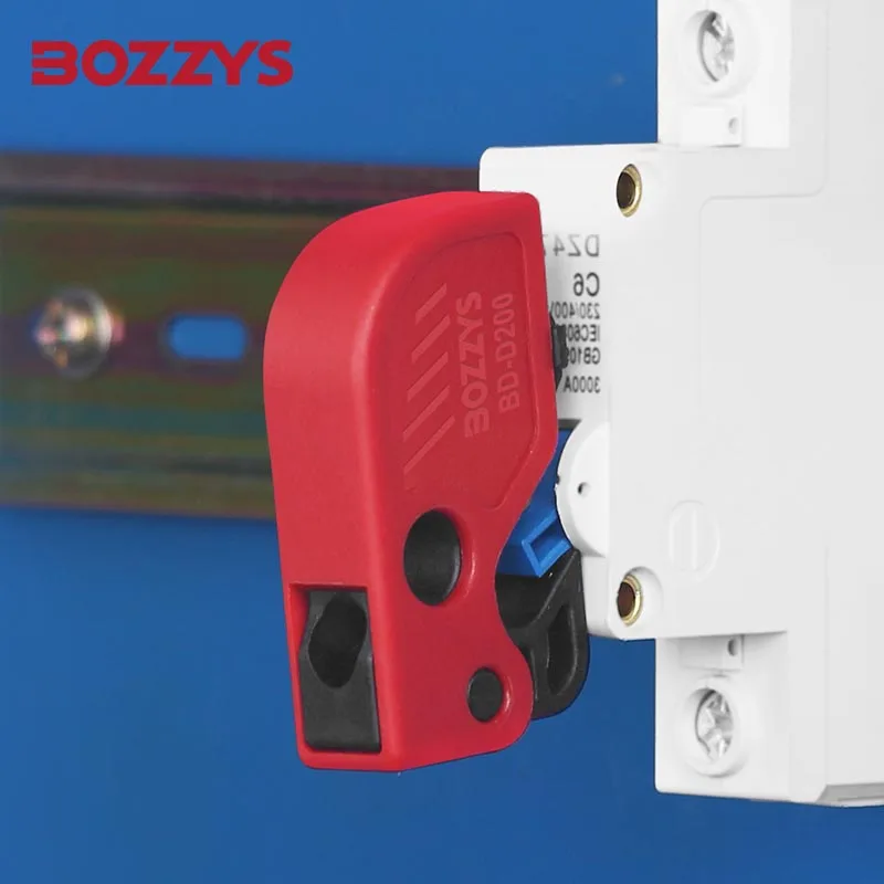 BOZZYS Multi-Function Adjustable Breaker Lockout, OSHA Compliant LOTO Energy Isolating Device, ≤8mm Handle, Reinforced Nylon