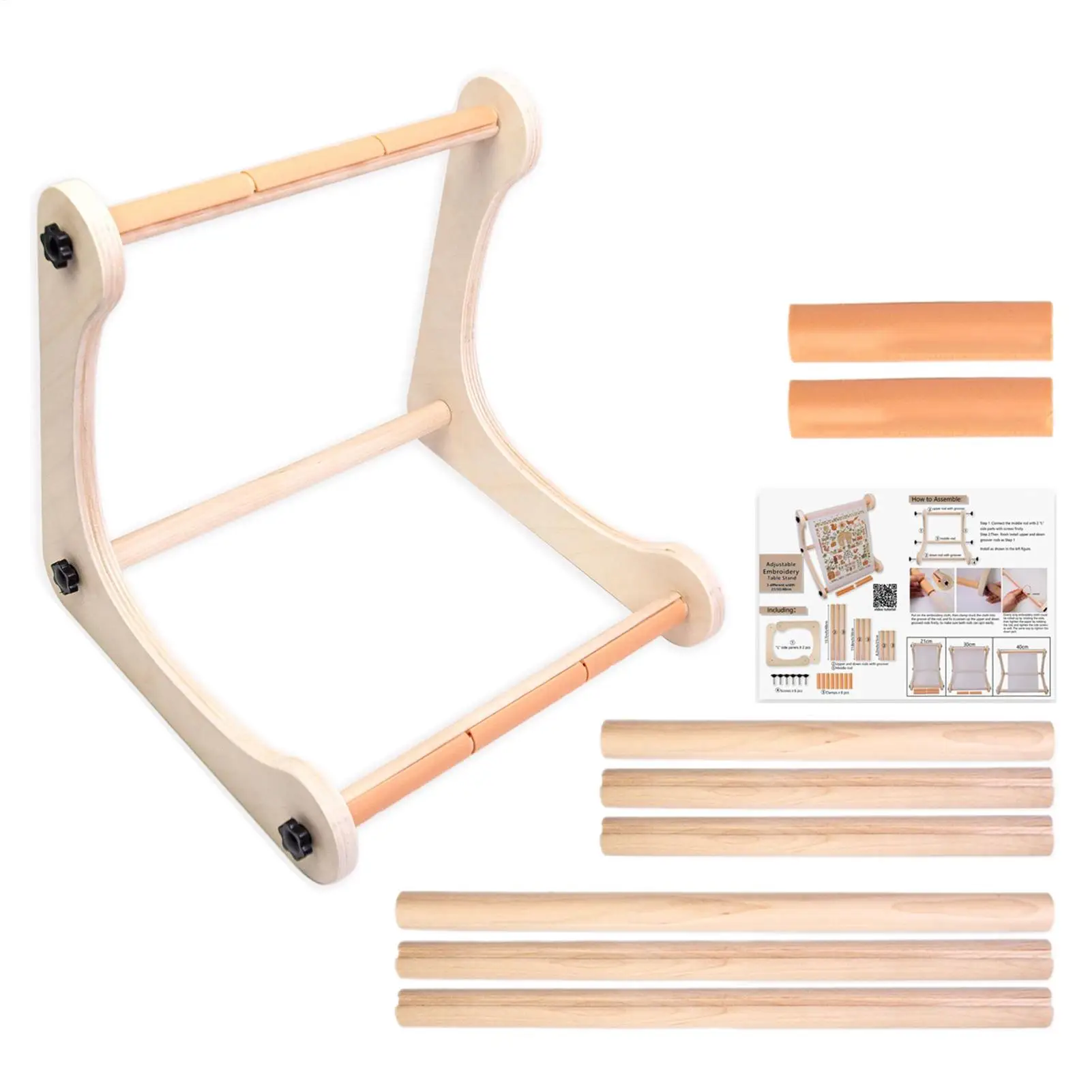 

Держатель для вышивания Рамка для вышивания Регулируемая деревянная опора Портативный инструмент для шитья для квилтинга для изготовления узоров Дырокол