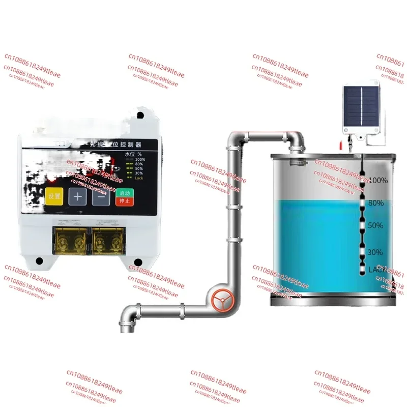 

Wireless Remote Water Level Controller Water Pump Water Tower 220V 5000M Liquid Level Remote Control Float Sensor Switch