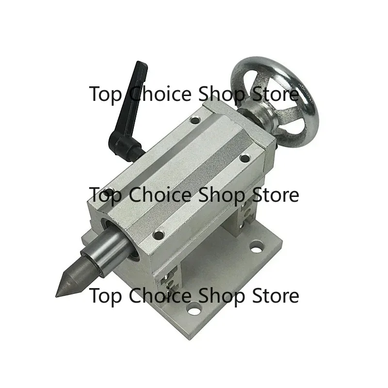 57 Motor 100 MM  4 Jaws Chuck Mini Fourth Axi A Rotation Axis With Tail Top Tailstock  Dividing Head Tachometer Shaft DIY Kit