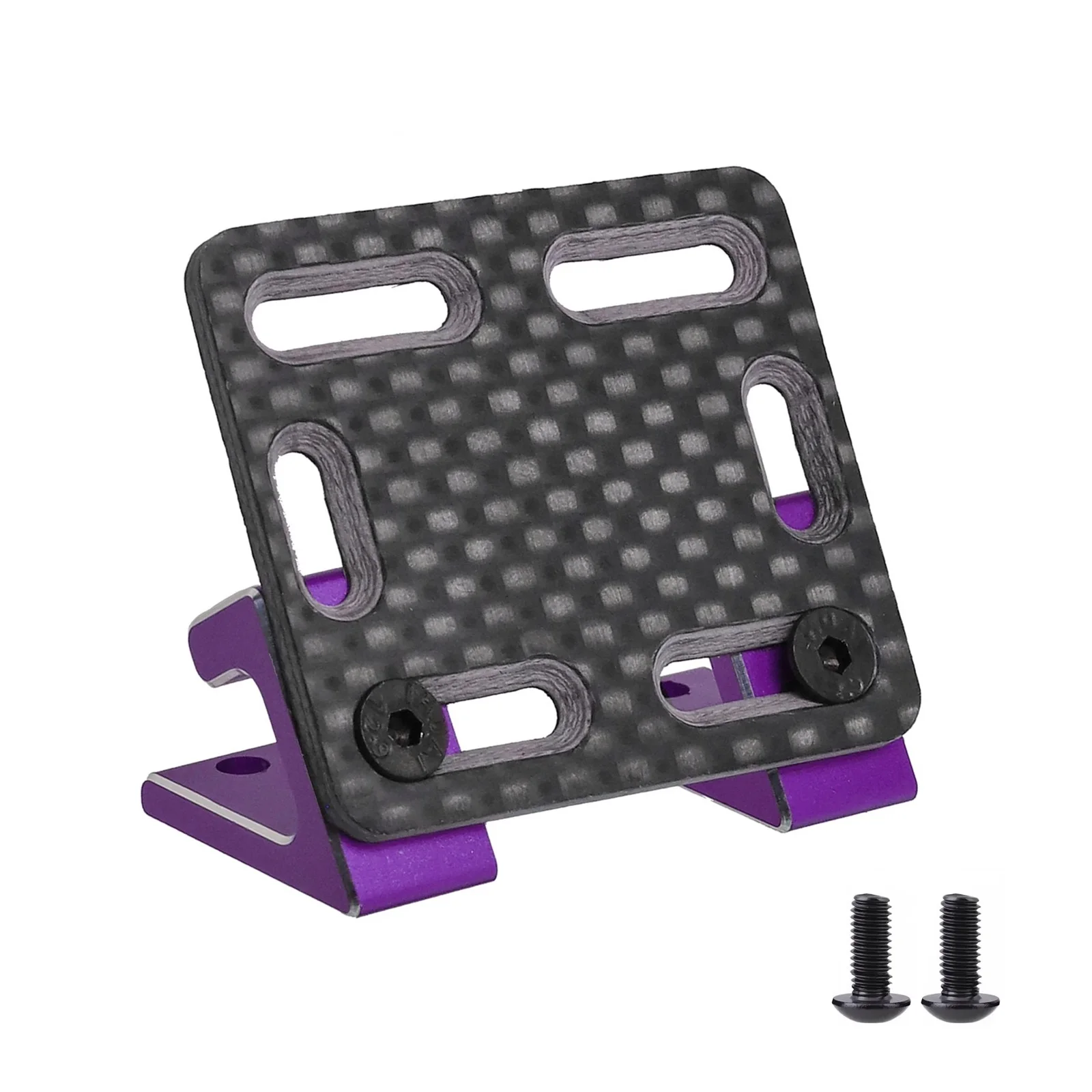 Carbon Fiber ESC V2 Inclined Mount Plate for YOKOMO YD2 RC Drift Car - Lightweight High Strength Upgrade Part