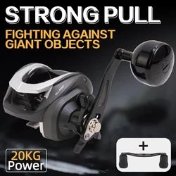 BILLINGS SD Series,6.3:1 Gear Ratio,Carbon Fiber Shell,35LB Max Drag,Metal Baitcasting Reel,For Freshwater Saltwater
