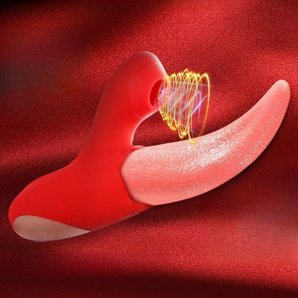 Powerful Clitoral Tongue Licking Vibrator for Women Clit Nipples G-Spot Stimulator Female Vagina Massager Vibrator Adult Sex Toy