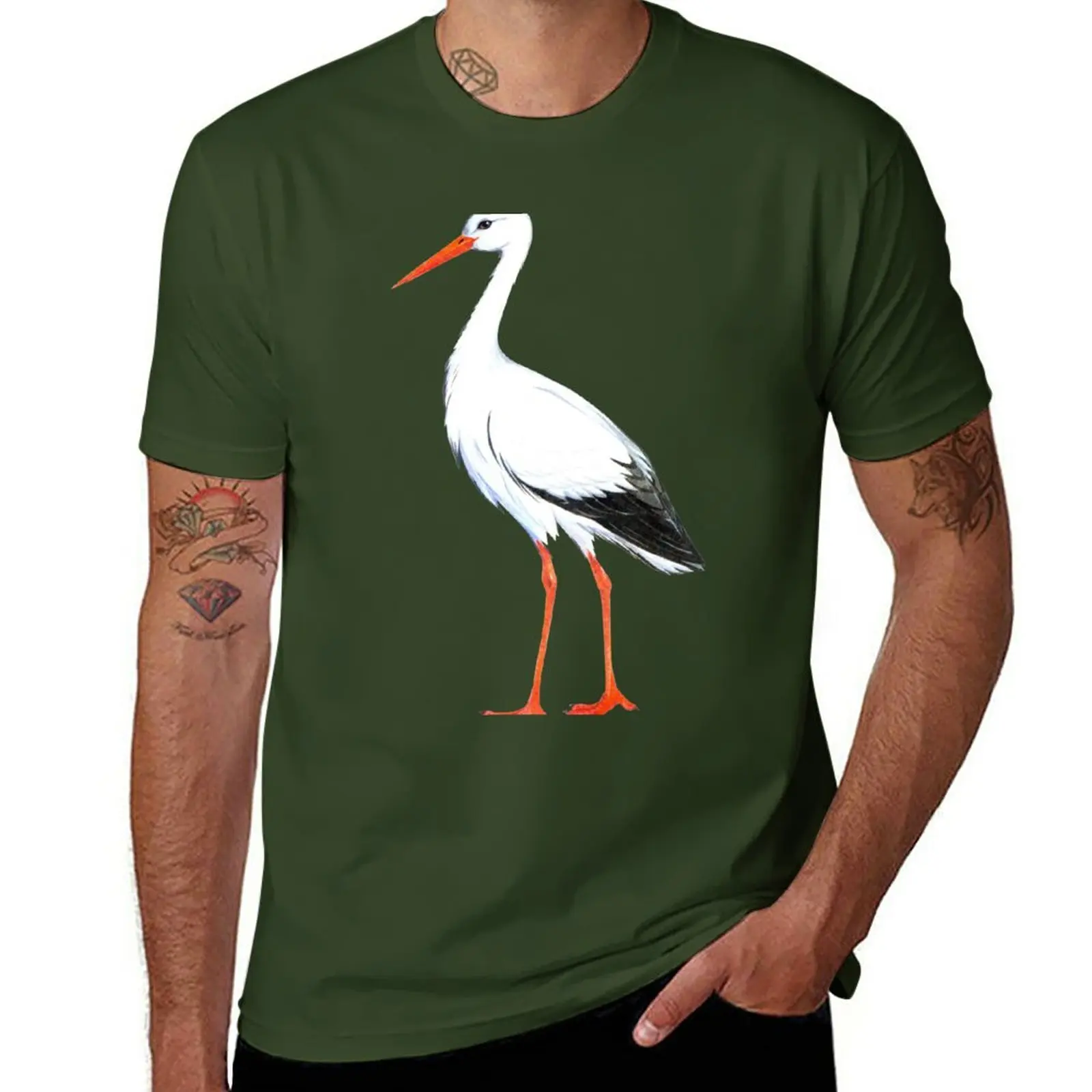 New Stork T-Shirt summer top Short t-shirt oversized t shirt plain t-shirt men workout shirt