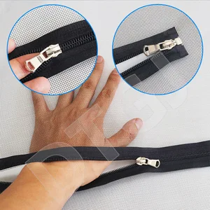 Dtgj-tara aus dem Reißverschlussfenster, Netto-Mücken, Mesh Black Tüll, unsichtbarer Glasfaser, Anti-Moskito-Highlights, benutzerdefinierte Größe 6 Hauptverkäufe digitale Antennenfischskala - №3