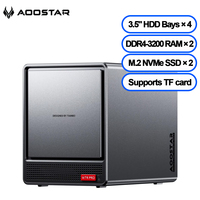 AOOSTAR Mini PC with 4 Bay Nas WTR PRO AMD Ryzen 7 5825u DDR4 16GB RAM 500GB 32G 1T SSD Supports 2.5/3.5 \