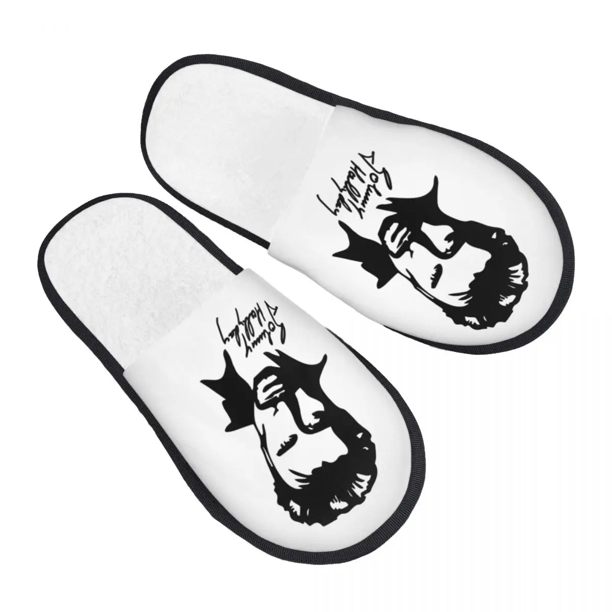 Custom Johnny Hallyday Franse Rock Traagschuim Slippers Vrouwen Gezellige Warme Zangeres Huis Slippers