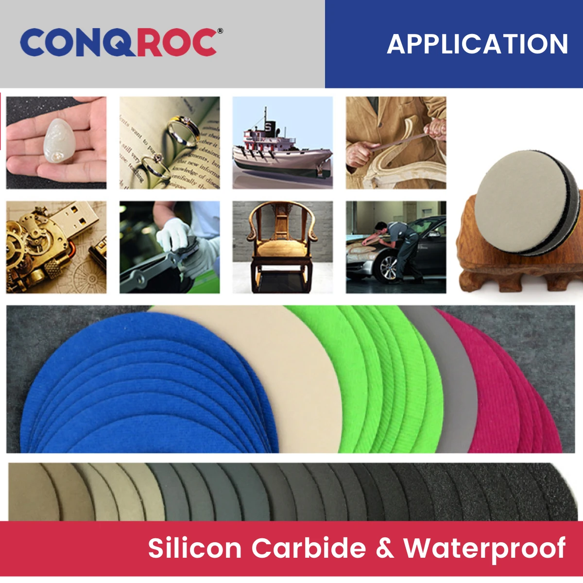 100 Pieces 5-Inch 125mm Sanding Discs Silicon Carbide Waterproof Sandpapers for Wet and Dry Sanding Hook and Loop Grit 60~5000