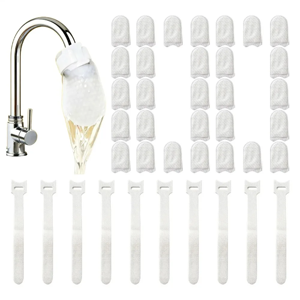 Faucet Filter Bag Cotton Filter for Faucet Universal Faucet Water Filter Bag with High-density Non-woven Fabric Reusable for Tap