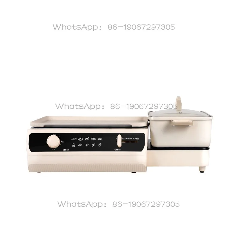 Household Hot Pot Multifunctional Electric Baking Pan Shabu-roasting Integrated Electric Oven Indoor Hot Pot Barbecue