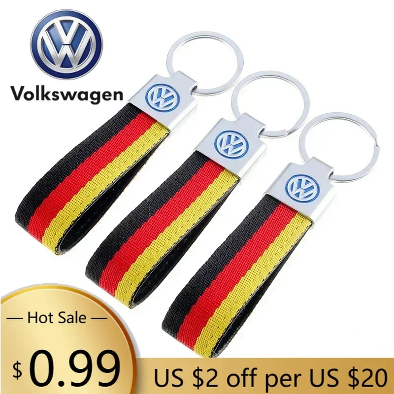 

For VOLKSWAGEN VW Car Logo Key Chain for Volkswagen Polo Golf Passat R32 Jetta Touareg Tiguan Bora Lavida Sharan Auto Metal Keyr