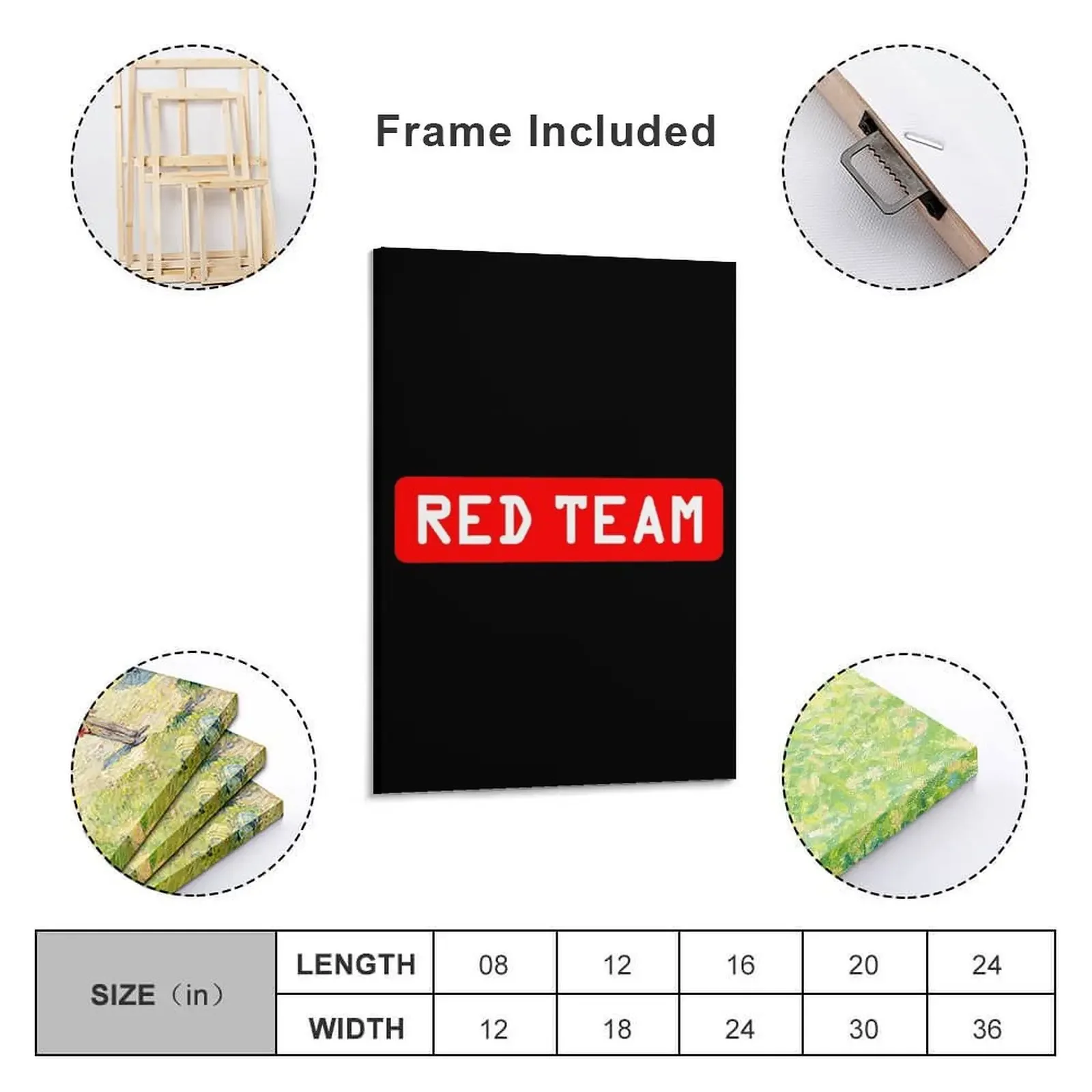 Red Team Offensive Hacker Canvas Painting Paintings on the wall Decorative painting for bedroom decorative frames wall room