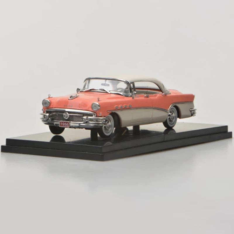 Modèle de voiture en alliage de Simulation de toit rigide, échelle 1:43, 1956 Roadmaster-Riviera-4 portes, affichage statique, cadeau, décoration Souvenir à collectionner