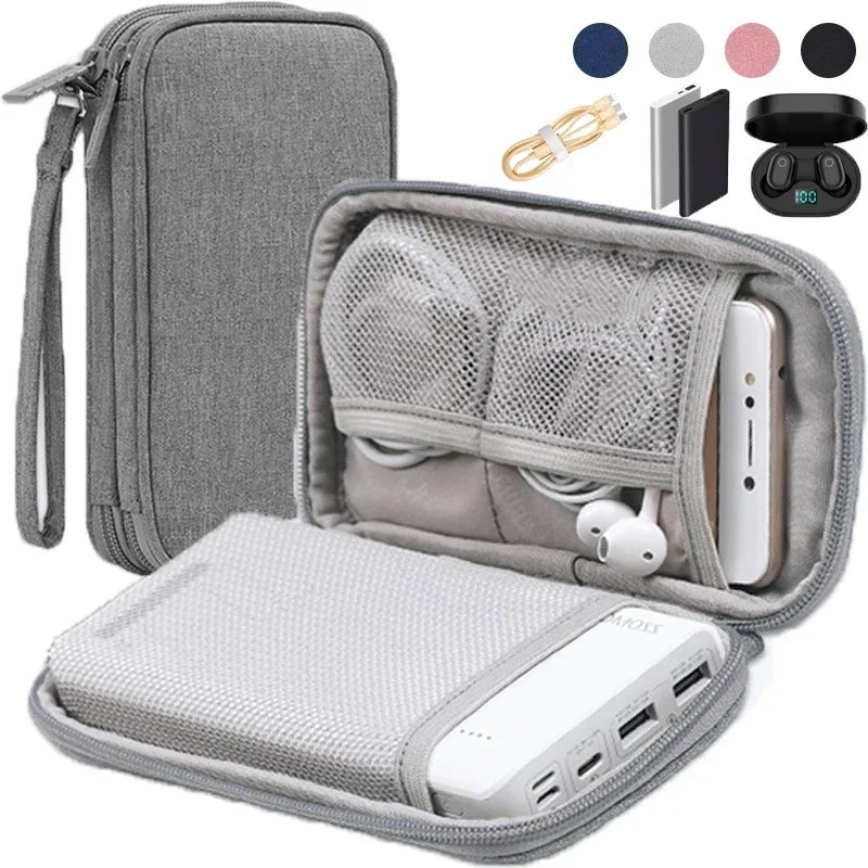 Travel Cable Bag Electronic Digital USB Power Bank Organizer Waterproof Carry Case Holder Accessories