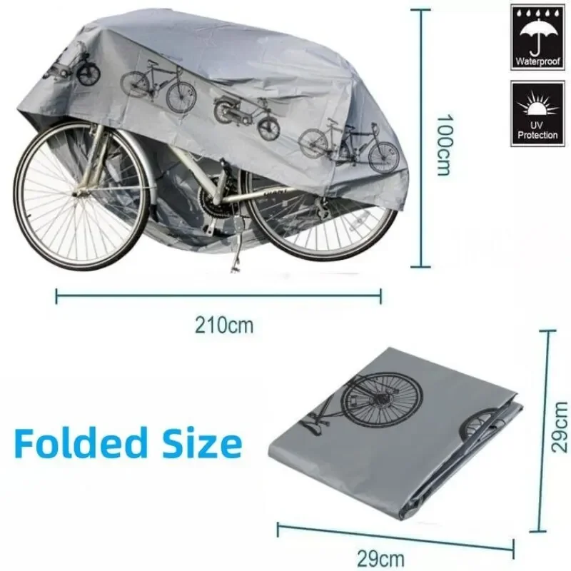 Bicycle Equipment Waterproof and Rainproof Bicycle Cover Outdoor Sunshine Cover Mountain Bicycle Cover Bicycle Accessories