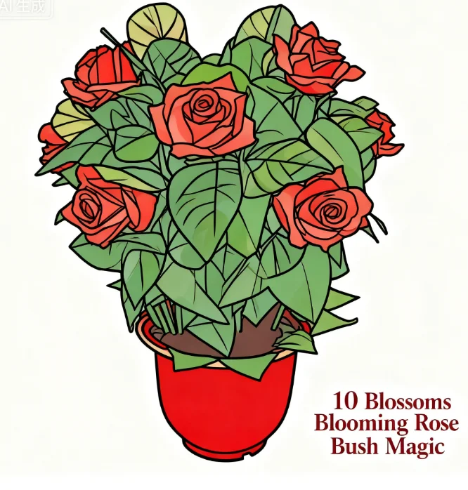 10-blossoms-blooming-rose-bush-magic-trick-remote-control-flower-appear-vanish-illusion-comedy-prop-for-stage-close-up