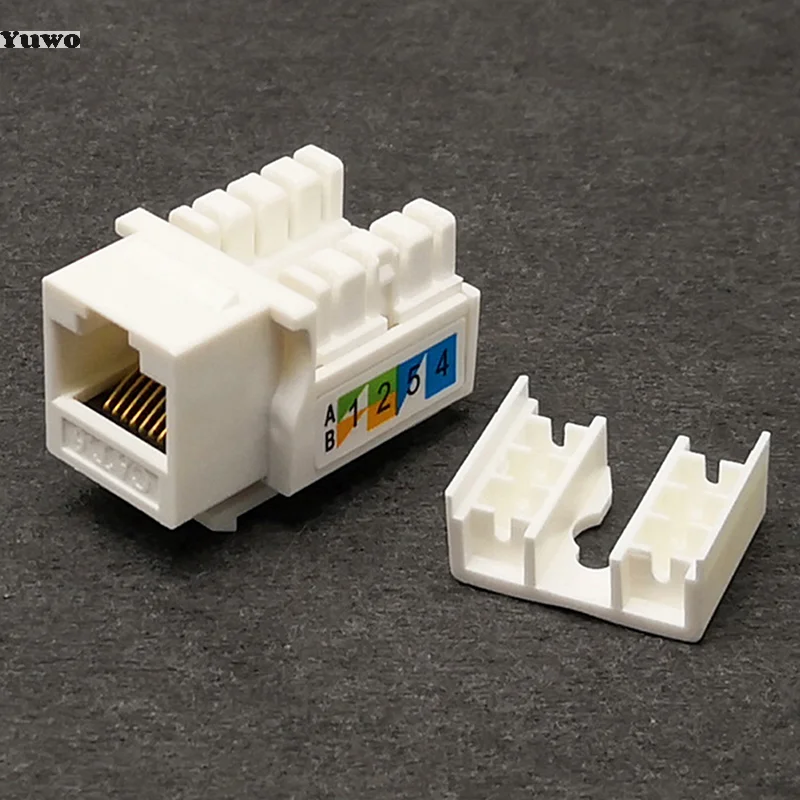 

5Pcs CAT6 RJ45 110 Punch Down Keystone Computer Module Network Ethernet Jack