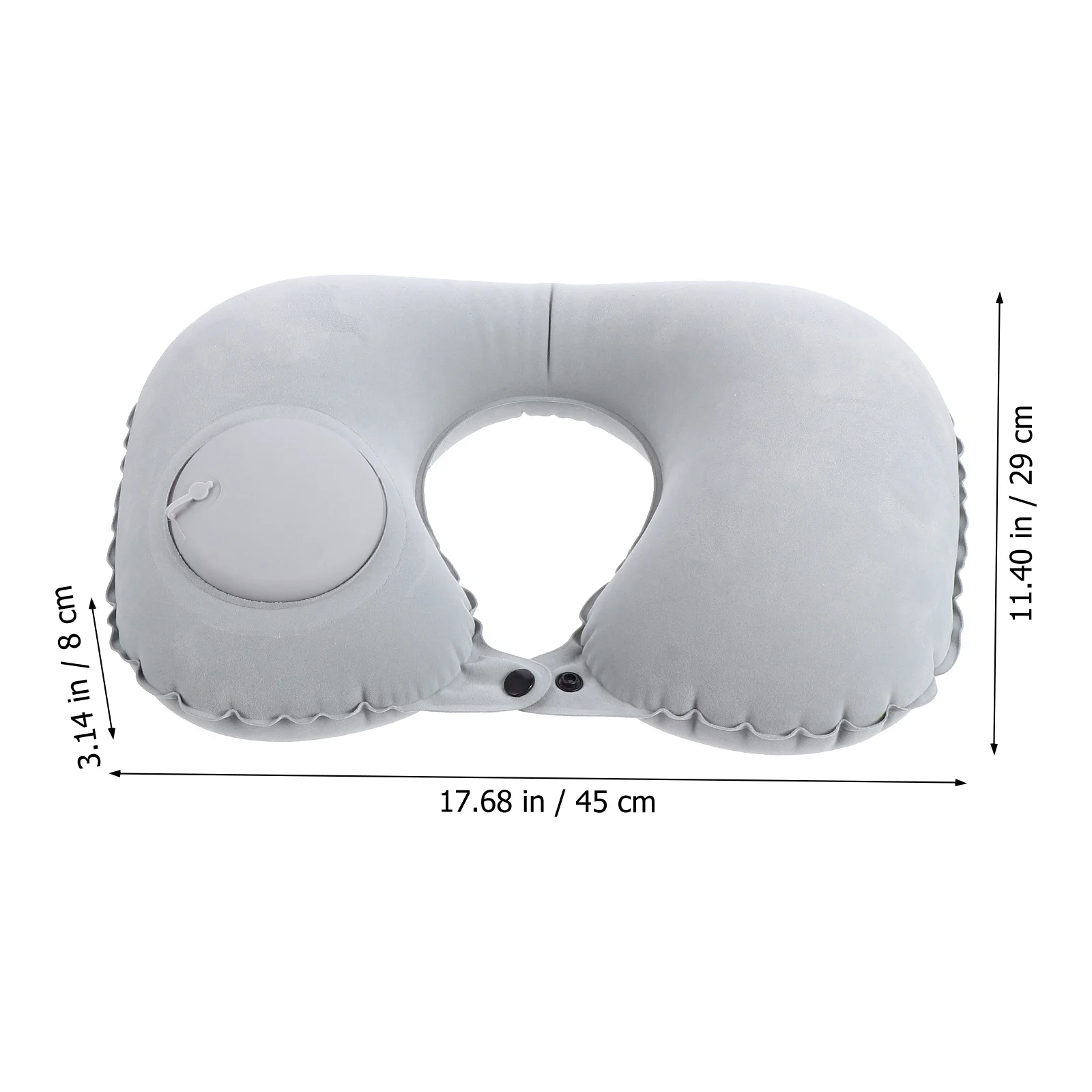 

2Pcs Inflatable Neck Pillows Compact Folding Sleep Cushions for Travel Home Use Soft Smooth Support Pillow Lightweight and