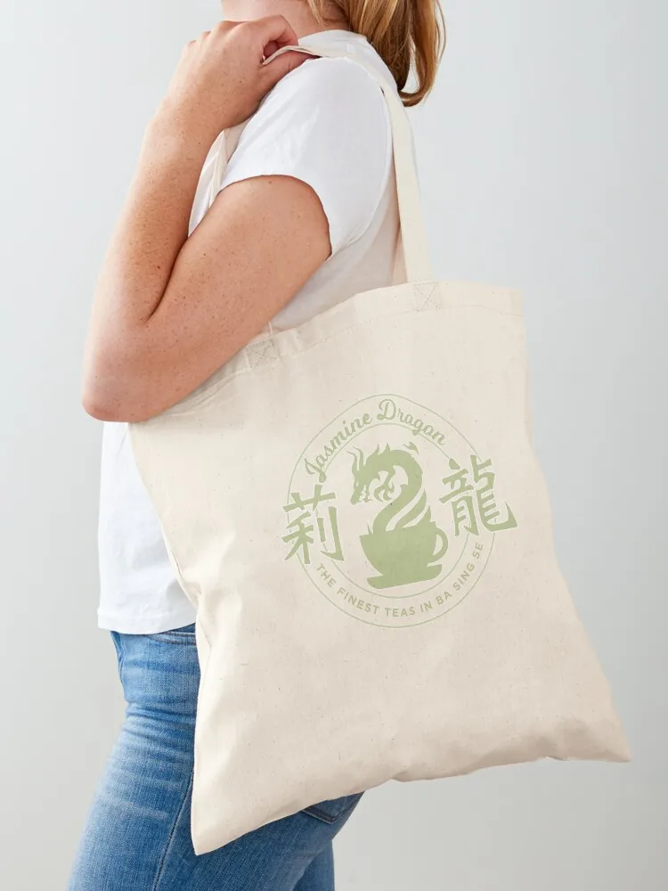 Jasmine Dragon Tea Shop Ba Sing Se Tote Bag Women's handbag custom tote bag shopping bags foldable