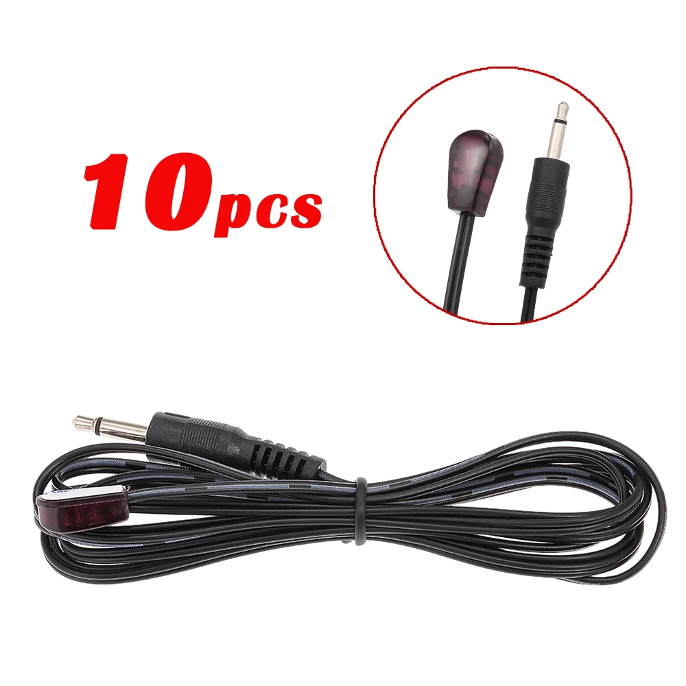 10Pcs CHF03 IR Infrared Remote Emission Cable IR Emitter 5ft Emission Lines Extender Cord 1.5 Meters for IR Repeater Kit