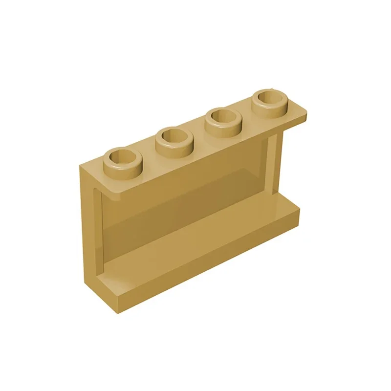 Gobricks 측면 지지대 포함 MOC 패널 1x4x2 벽돌, 14718 모델 빌딩 블록 부품, 어린이 조립 장난감과 호환 가능, 1 개