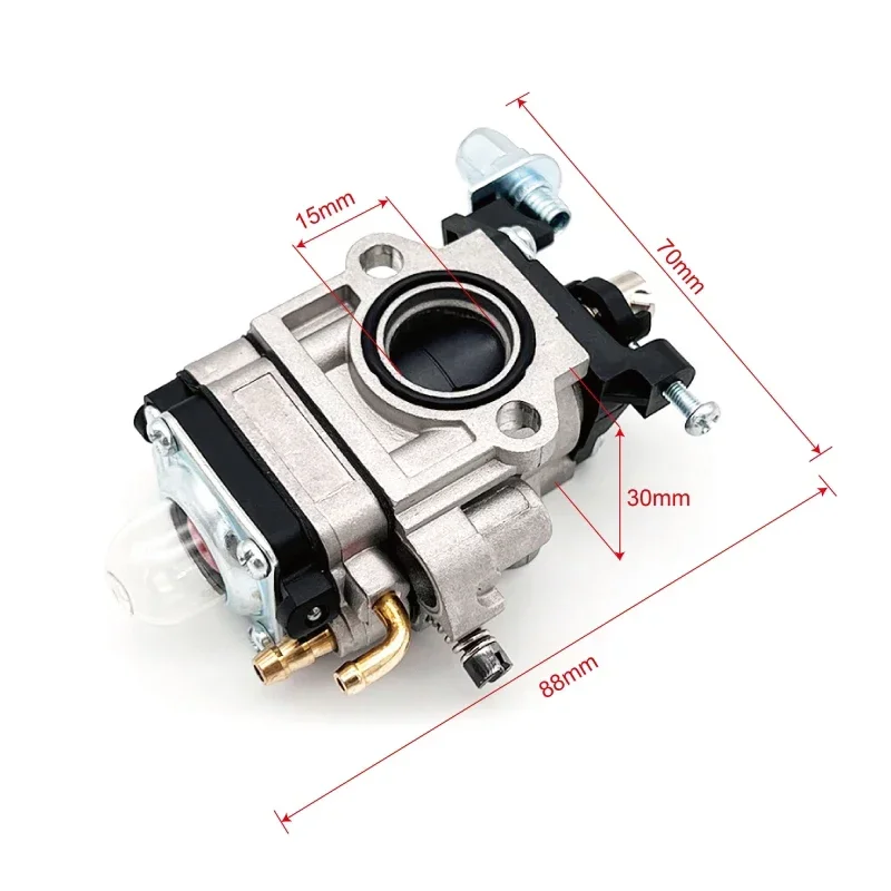 Imagem -06 - Motor de Aparador de Grama a Gasolina Cortador de Escova Acessórios do Carburador 405 44-5 43cc 52cc