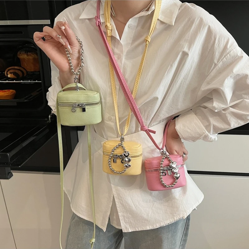 Crossbody Bag for Women High-quality PU Leather Box Bag Cute Mini Mouth Lipstick Bag Designer Shoulder Bag Purses and Handbags